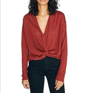 Sanctuary Knot Interested Plunge Neck Top